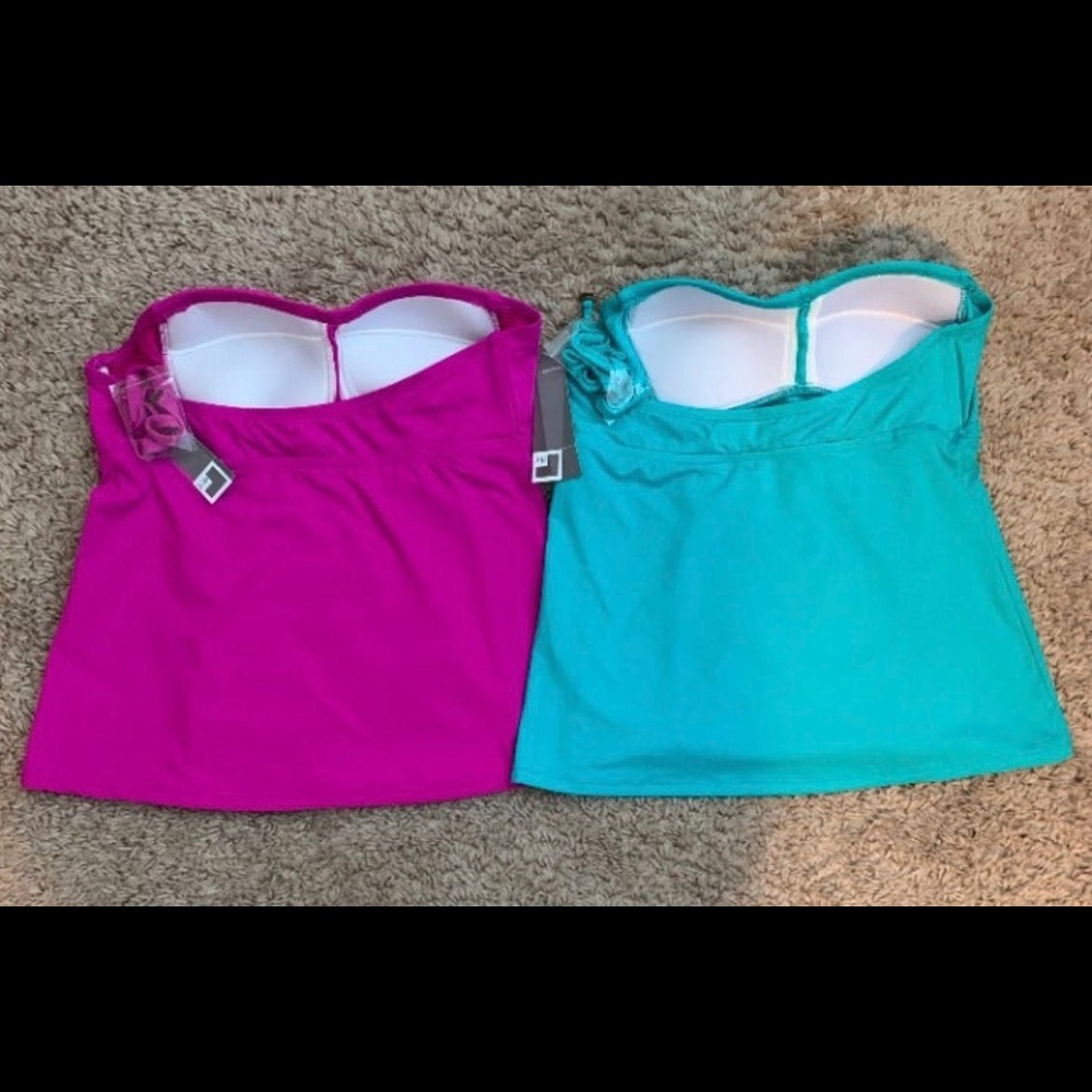 NWT- BUNDLE OF TANKINI TOPS- Size Medium - Picture 2 of 9